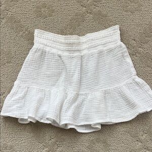 Abercrombie & Fitch guaze White Ruffled Women's Skirt